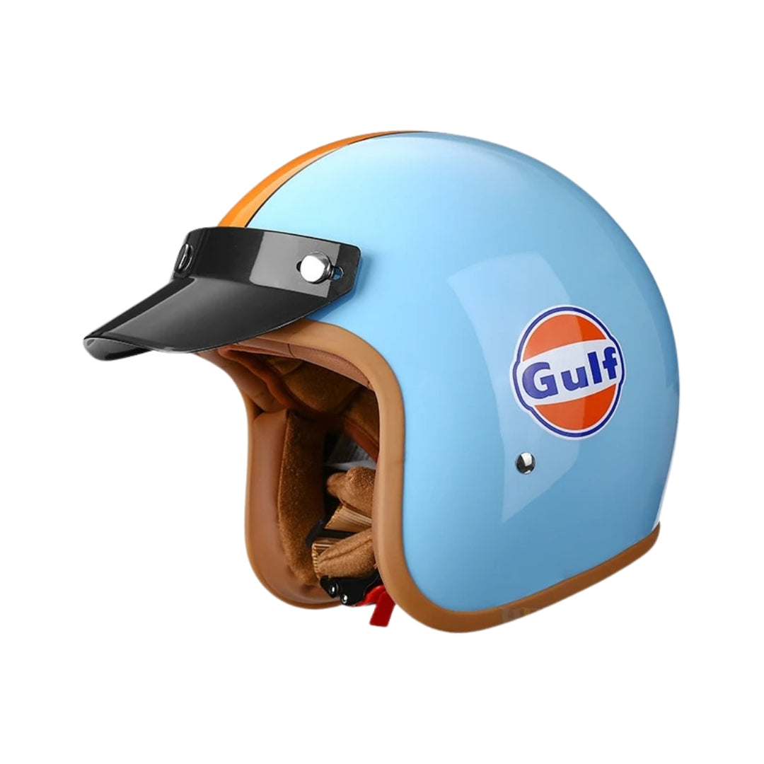 The Street King - Vintage Open Face Helmet - DOT & ECE Approved