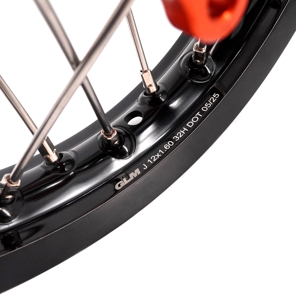 KKE 14"*1.4/12"*1.6 Kid's Small Wheels Rims Set Fit KTM SX 65 2025-2026 Orange&Black