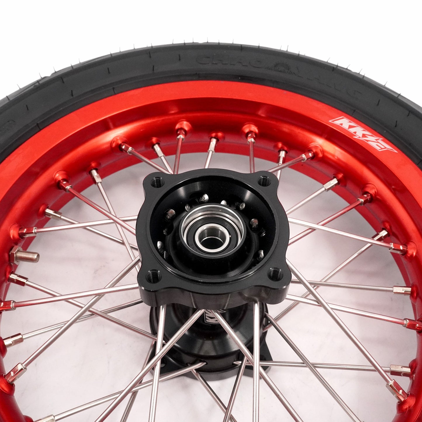KKE 1.85*12'' & 2.15*12'' E-Bike Mini Wheels Kit with Tires Fit For Rawrr Mantis Mini 2024, Mini R/R17 2025-2026 Red Rims