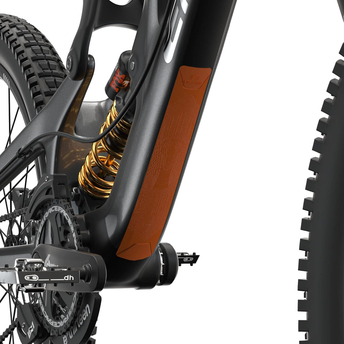 ENLEE Down Tube Frame Protector, 3M MTB Bicycle Frame Guard - Protect The Bike from Collision and Scratch