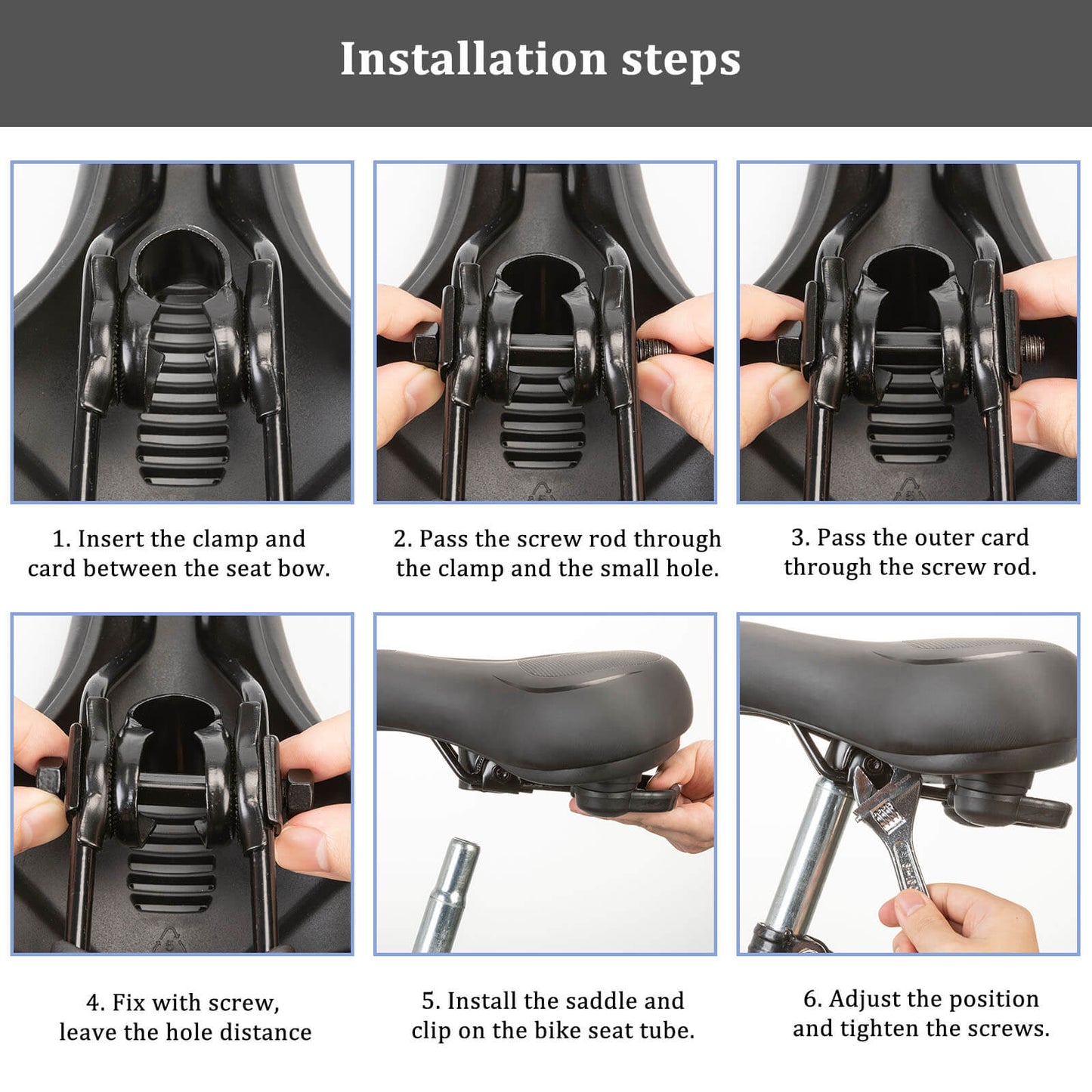 ROCKBROS Bike Saddle Comfort Shock-absorbing Bike Seat