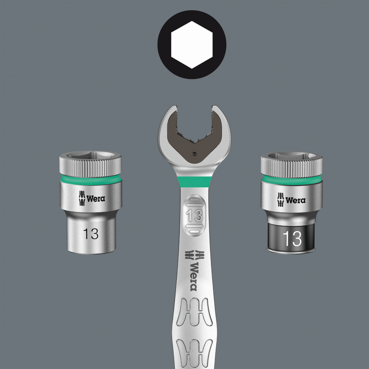 Wera 8790 HMC HF 1 Zyklop Socket Set 1/2" Drive Metric 05004203001