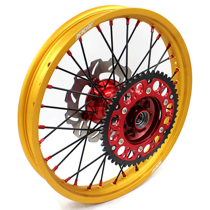 KKE 21inch 19inch Dirt Bike Wheels With Gold Rims For HONDA CRF250R CRF450R CR125R CR250R 2002-2013