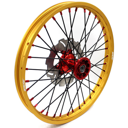 KKE 21inch 19inch Dirt Bike Wheels With Gold Rims For HONDA CRF250R CRF450R CR125R CR250R 2002-2013