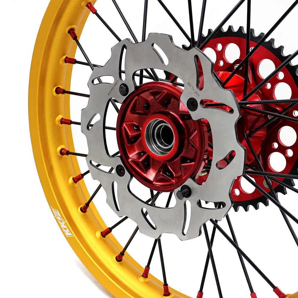 KKE 21inch 19inch Dirt Bike Wheels With Gold Rims For HONDA CRF250R CRF450R CR125R CR250R 2002-2013