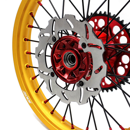 KKE 21inch 19inch Dirt Bike Wheels With Gold Rims For HONDA CRF250R CRF450R CR125R CR250R 2002-2013