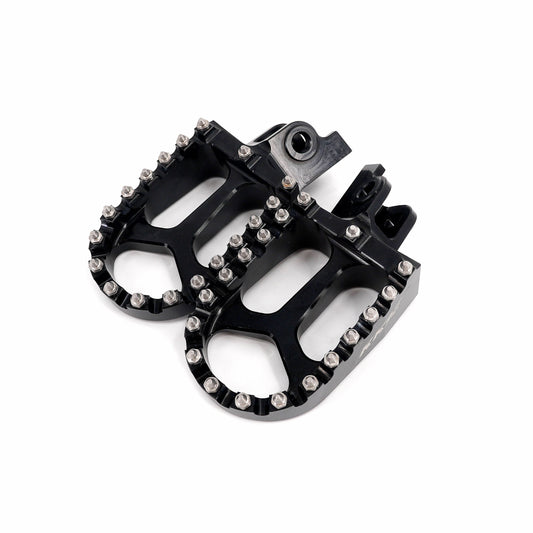 KKE Footpegs Billet Foot Rest For Rawrr Mantis, Mantis X, Red and Black (Collective)
