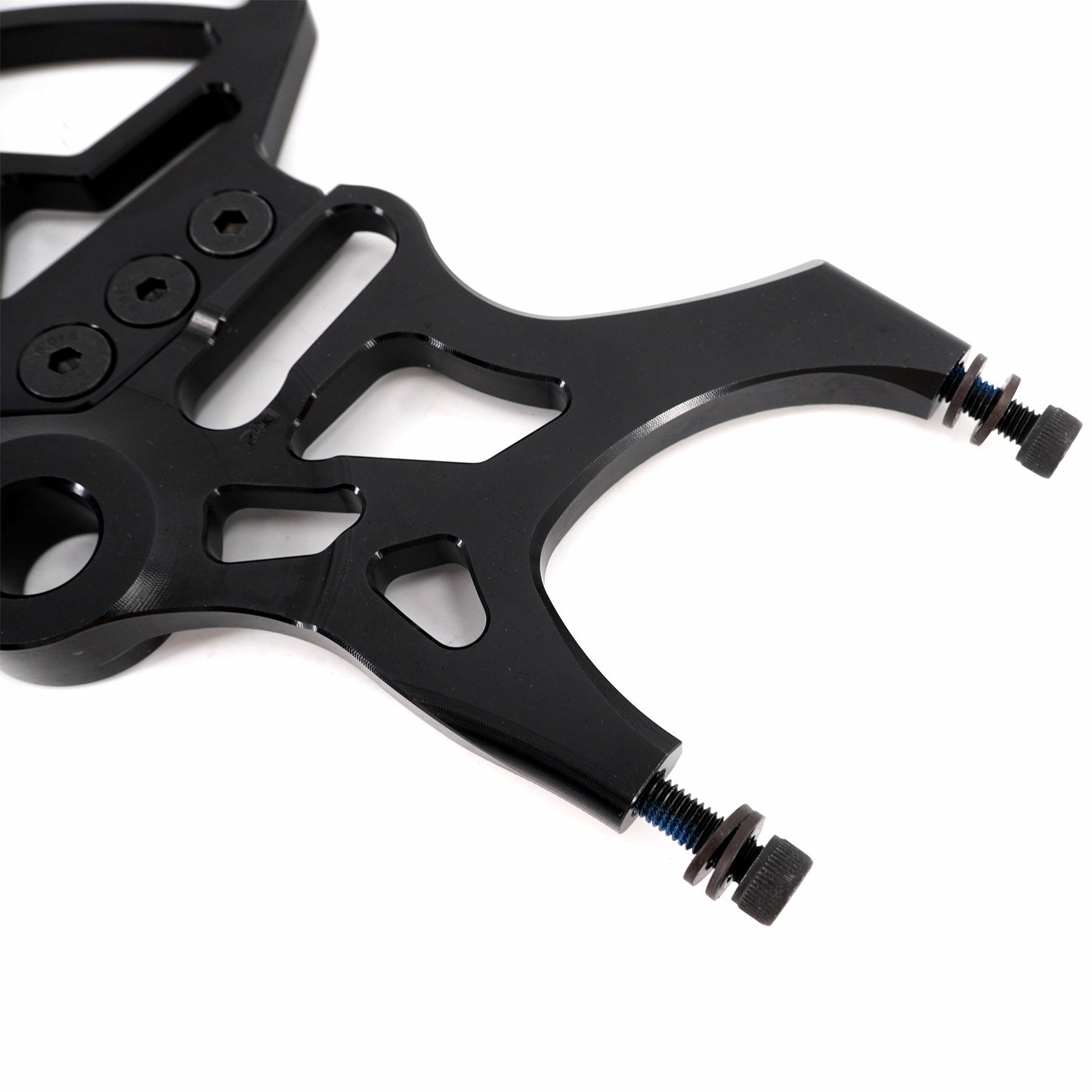 KKE Aluminum Rear Brake Disc Guard Fit Rawrr Mantis, Mantis X Red and Black (Collective)