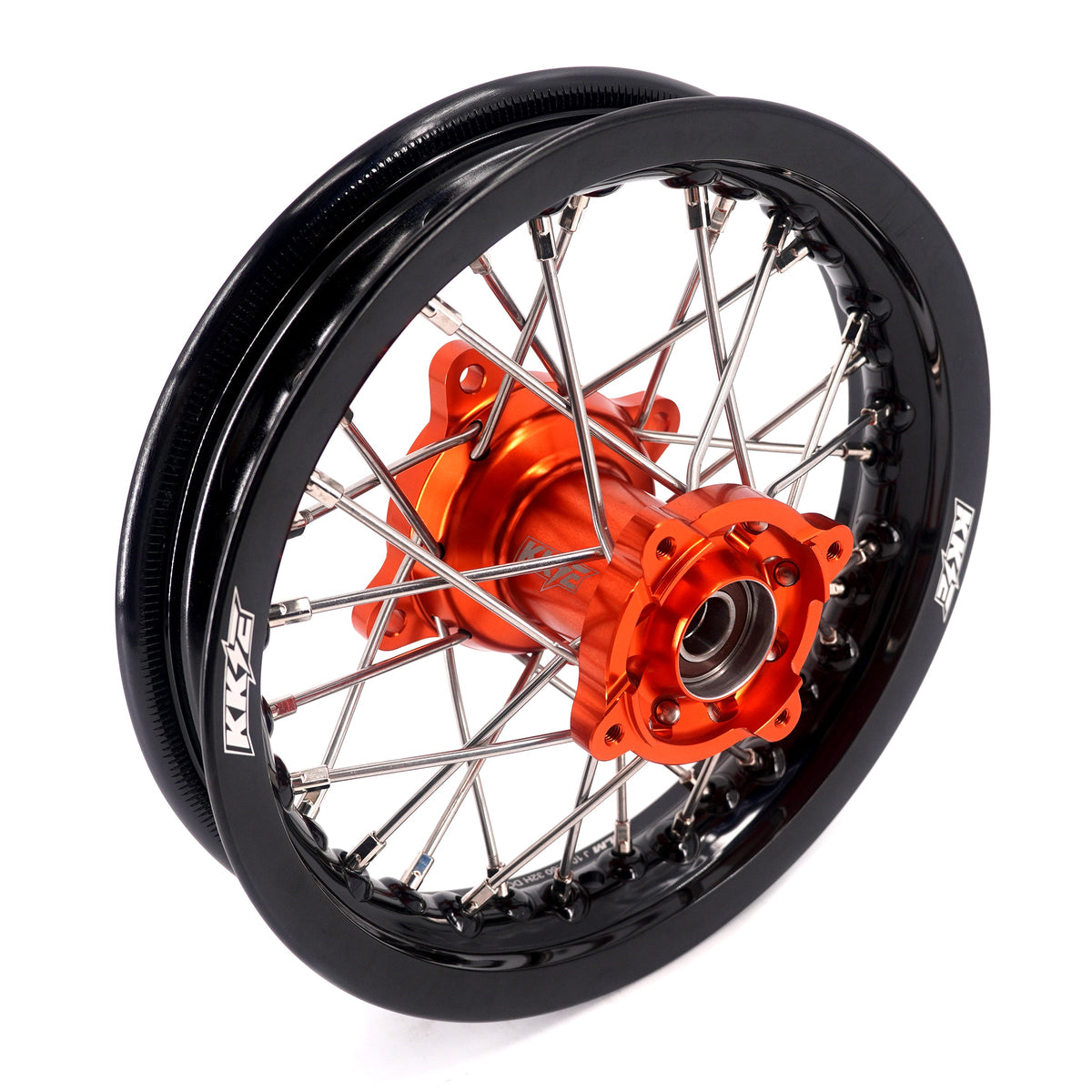 KKE 10/10 Small Kid's Wheels For KTM SX50 2014-2023 Mini Dirtbikes Orange Hub