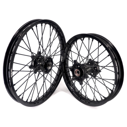 KKE Enduro 1.6*21" & 2.15*18" CNC Hub Electric Dirtbike Alloy Wheels Rims Fit STARK VARG MX EX All Black