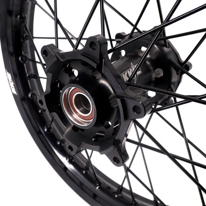 KKE Enduro 1.6*21" & 2.15*18" CNC Hub Electric Dirtbike Alloy Wheels Rims Fit STARK VARG MX EX All Black