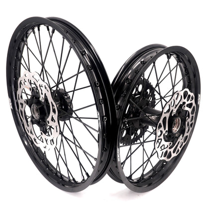 KKE Enduro 1.6*21" & 2.15*18" CNC Hub Electric Dirtbike Alloy Wheels Rims Fit STARK VARG MX EX All Black