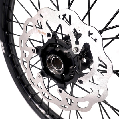 KKE Enduro 1.6*21" & 2.15*18" CNC Hub Electric Dirtbike Alloy Wheels Rims Fit STARK VARG MX EX All Black