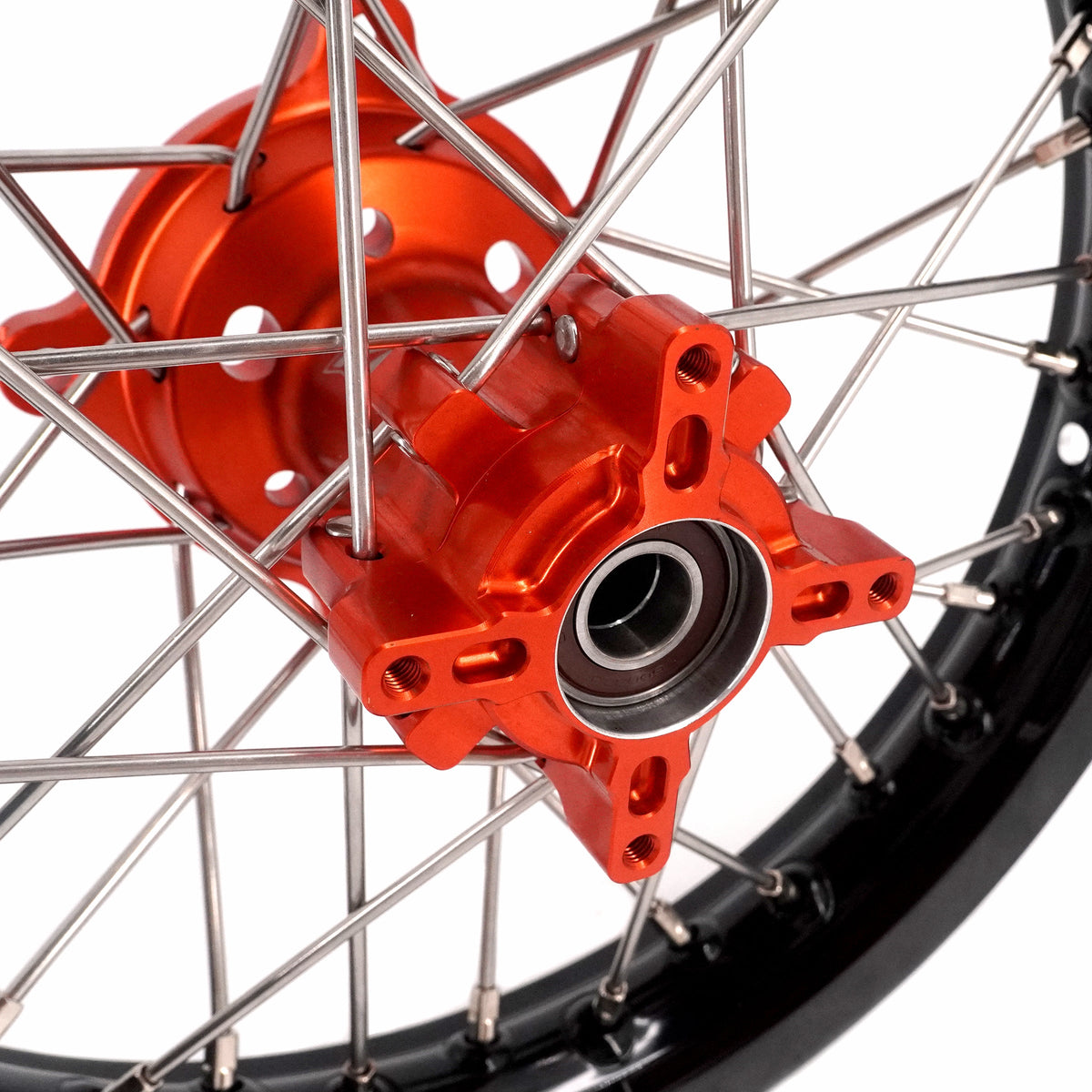 KKE 14"*1.4/12"*1.6 Kid's Small Wheels Rims Set Fit KTM SX 65 2025-2026 Orange&Black