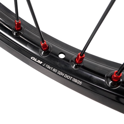 US Stock KKE 1.6*19" & 1.85*16" New Style E-bike Wheels Rim For SurRon Light Bee-X 2019-2025 Red Nipples