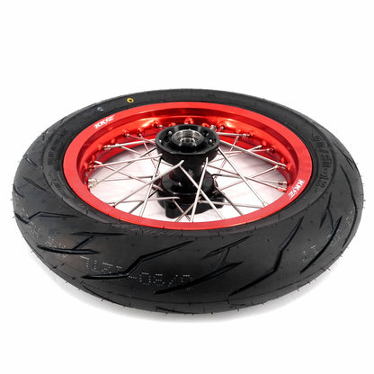 KKE 1.85*12'' & 2.15*12'' E-Bike Mini Wheels Kit with Tires Fit For Rawrr Mantis Mini 2024, Mini R/R17 2025-2026 Red Rims