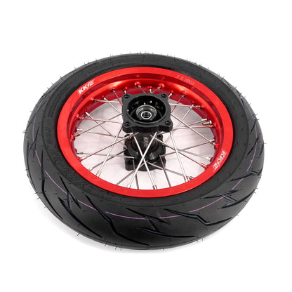 KKE 1.85*12'' & 2.15*12'' E-Bike Mini Wheels Kit with Tires Fit For Rawrr Mantis Mini 2024, Mini R/R17 2025-2026 Red Rims