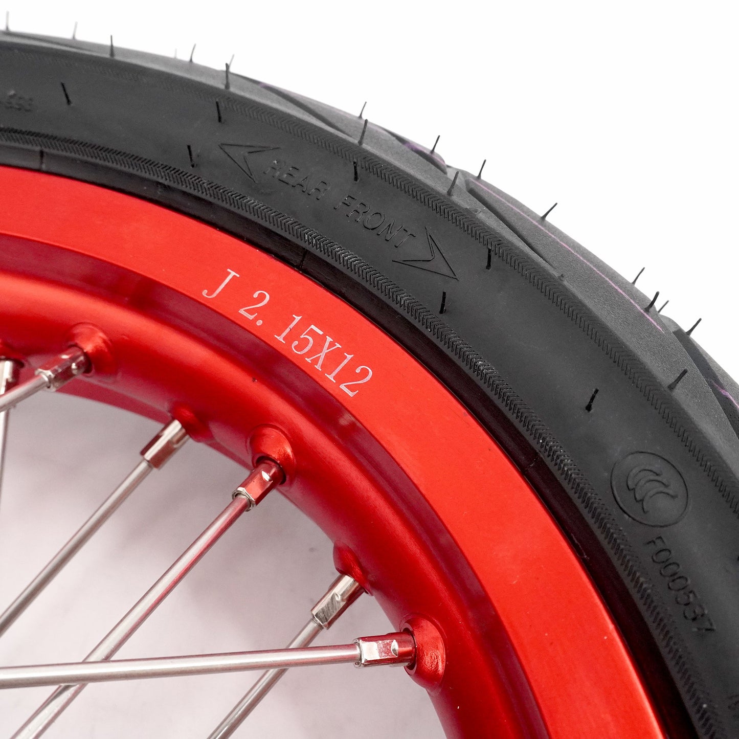 KKE 1.85*12'' & 2.15*12'' E-Bike Mini Wheels Kit with Tires Fit For Rawrr Mantis Mini 2024, Mini R/R17 2025-2026 Red Rims
