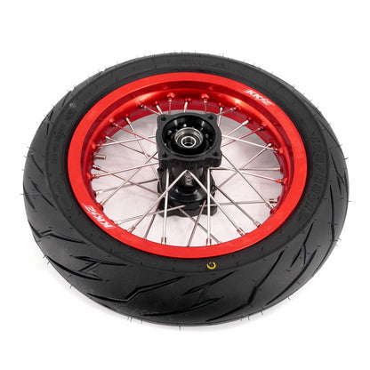 KKE 1.85*12'' & 2.15*12'' E-Bike Mini Wheels Kit with Tires Fit For Rawrr Mantis Mini 2024, Mini R/R17 2025-2026 Red Rims