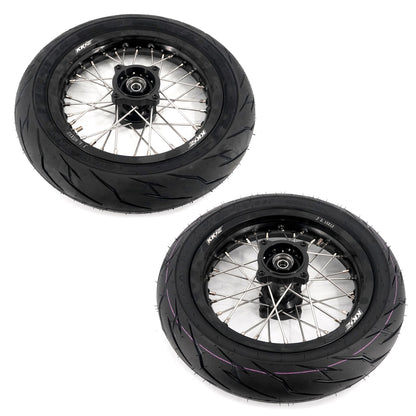 KKE 1.85*12'' & 2.15*12'' E-Bike Mini Wheels Kit with Tires Fit For Rawrr Mantis Mini 2024, Mini R/R17 2025-2026 Black