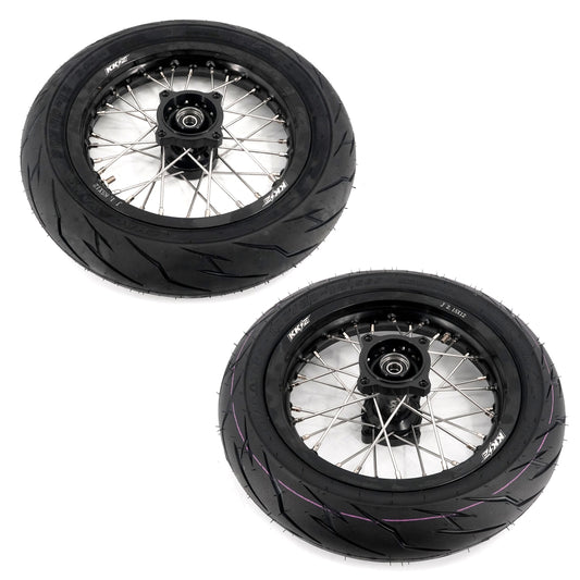 KKE 1.85*12'' & 2.15*12'' E-Bike Mini Wheels Kit with Tires Fit For Rawrr Mantis Mini 2024, Mini R/R17 2025-2026 Black
