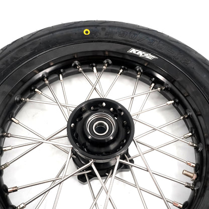 KKE 1.85*12'' & 2.15*12'' E-Bike Mini Wheels Kit with Tires Fit For Rawrr Mantis Mini 2024, Mini R/R17 2025-2026 Black