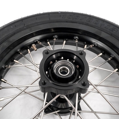 KKE 1.85*12'' & 2.15*12'' E-Bike Mini Wheels Kit with Tires Fit For Rawrr Mantis Mini 2024, Mini R/R17 2025-2026 Black