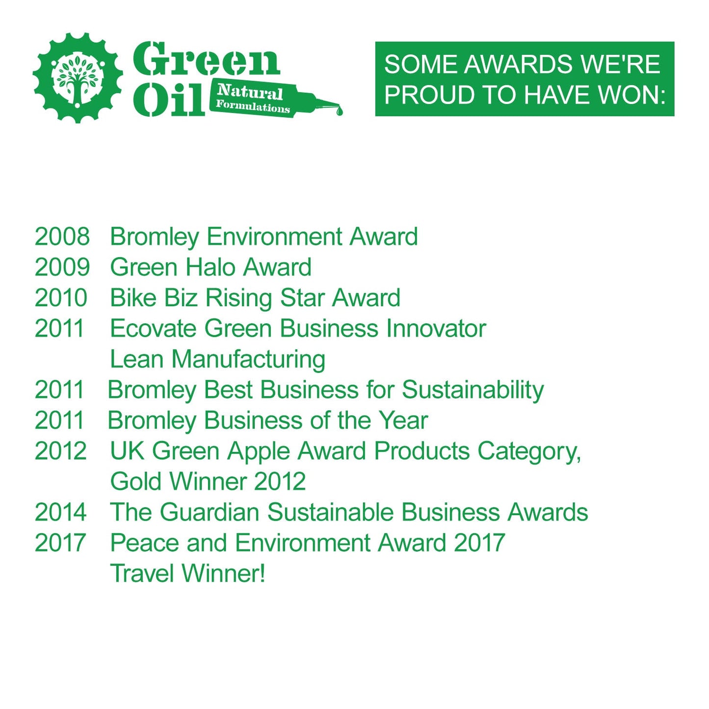 Green Oil - Eco Rider - Deluxe Set