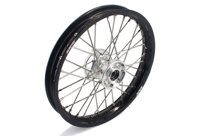 KKE 14 & 12 Small Kid's Wheels Rims Set for KTM 65 SX 2002-2024 Silver&Black