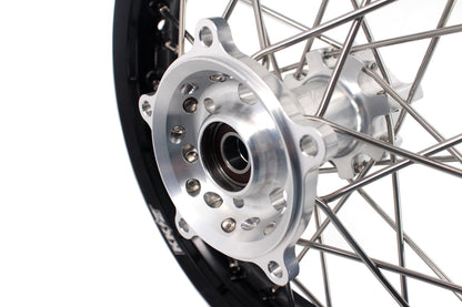 KKE 14 & 12 Small Kid's Wheels Rims Set for KTM 65 SX 2002-2024 Silver&Black