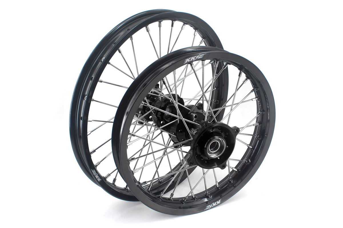 KKE 19/16 Factory Size Kids Big Wheels Rims Fit KTM SX 85 2021-2024 Husqvarna TC85 GAS AGS MC85 Black Hub