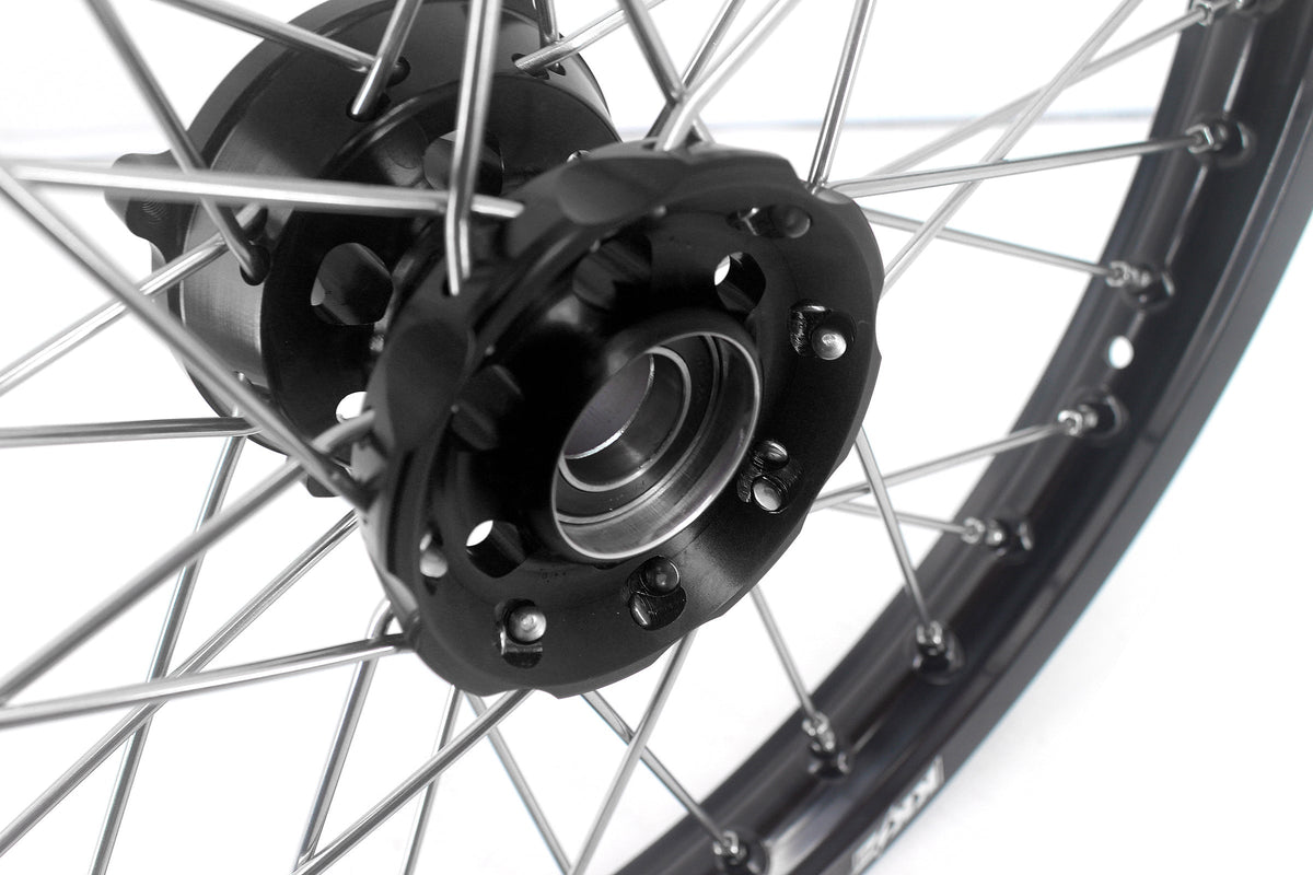 KKE Factory Size Small Kid's Wheels 17" 14" GLM Rims For KTM SX 85 2021-2024 Husky TC85 GASGAS MC85 Black Hub