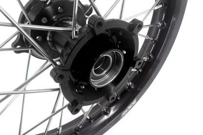 KKE Factory Size Small Kid's Wheels 17" 14" GLM Rims For KTM SX 85 2021-2024 Husky TC85 GASGAS MC85 Black Hub