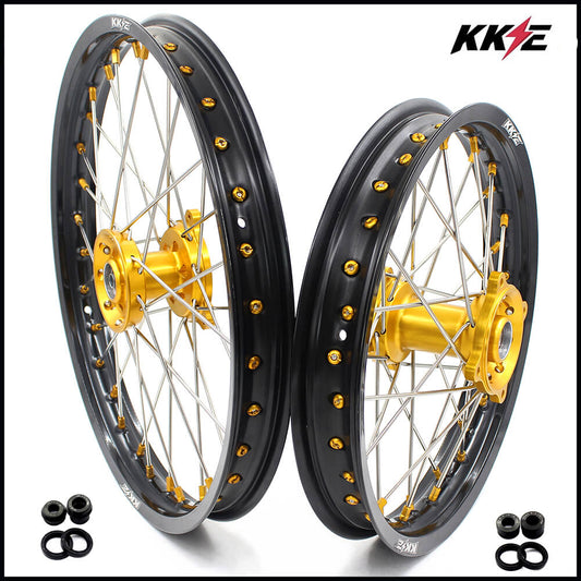 KKE 19 & 16 RM80 RM85 1993-2026 Kids Wheels for Suzuki Gold Nipple