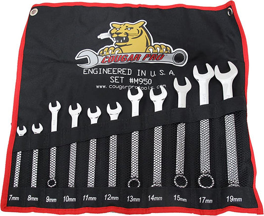 Cougar Pro Combination Wrench Set 11 Piece Metric M950