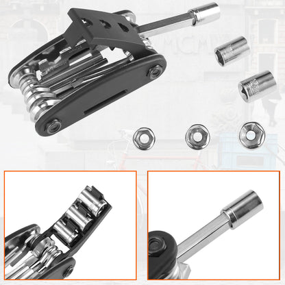 16 In 1 Multi-Function Bike Tool Kit