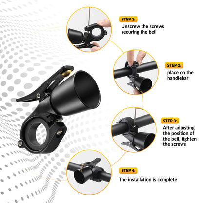 ROCKBROS Bike Bell – Loud Sound for MTB & Road Bikes