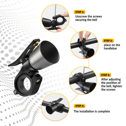 ROCKBROS Bike Bell – Loud Sound for MTB & Road Bikes