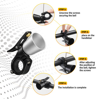 ROCKBROS Bike Bell – Loud Sound for MTB & Road Bikes
