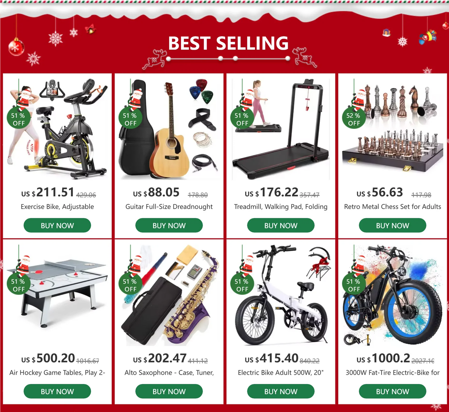 750W Motor Electric Bike - 48V Battery, 20" Wheels