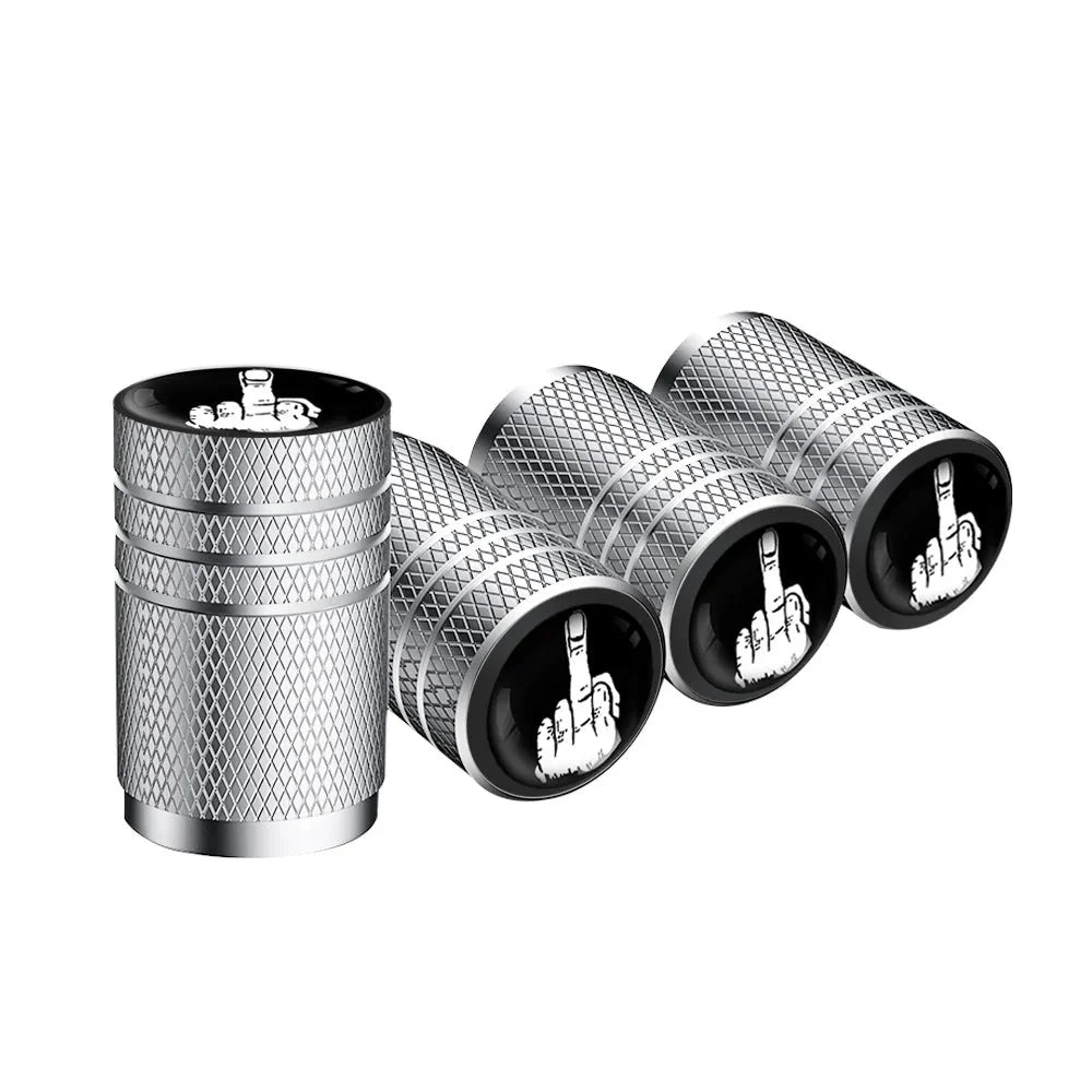 4PCS F*CK Valve Stem Caps