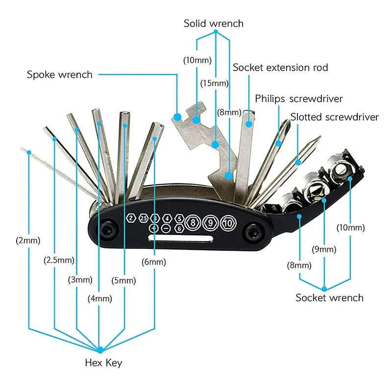 Motorcycle/Bicycle Multi-Tool