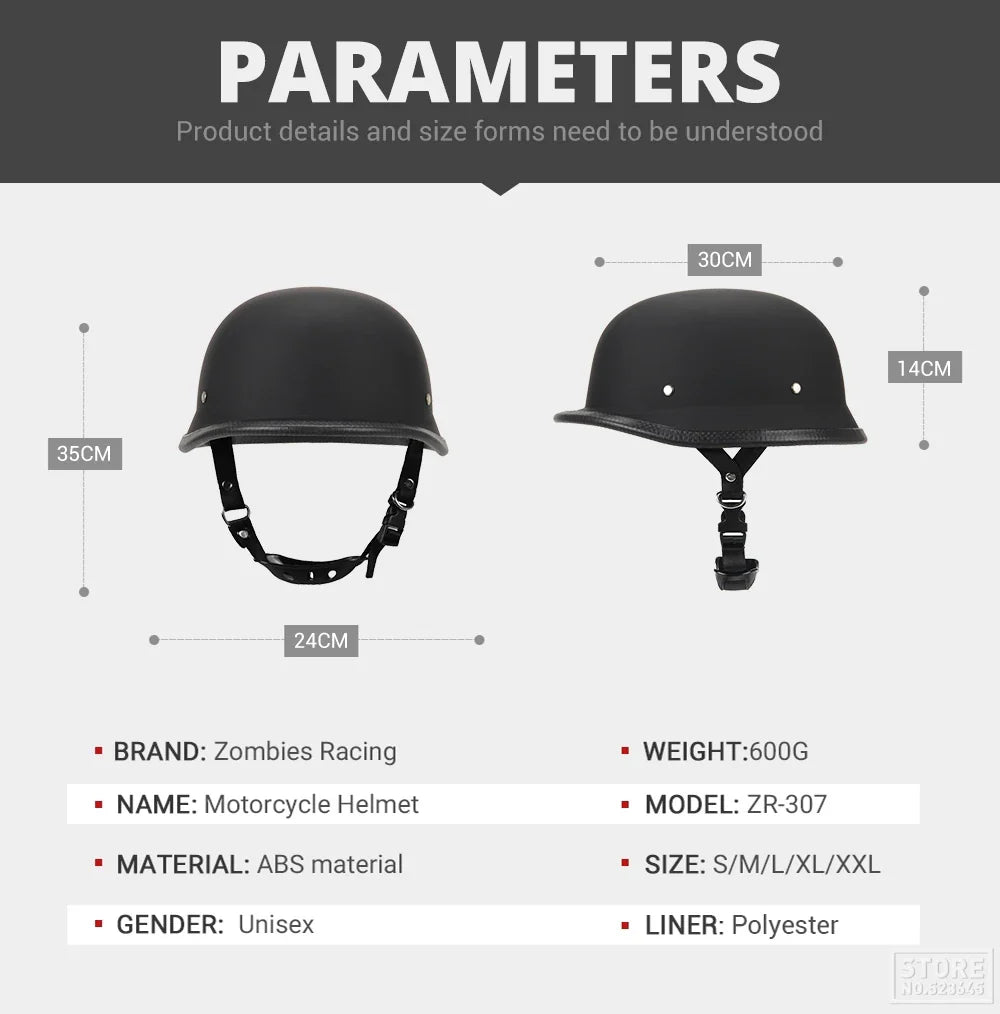 DOT Certification Half Helmet Retro Motorcycle