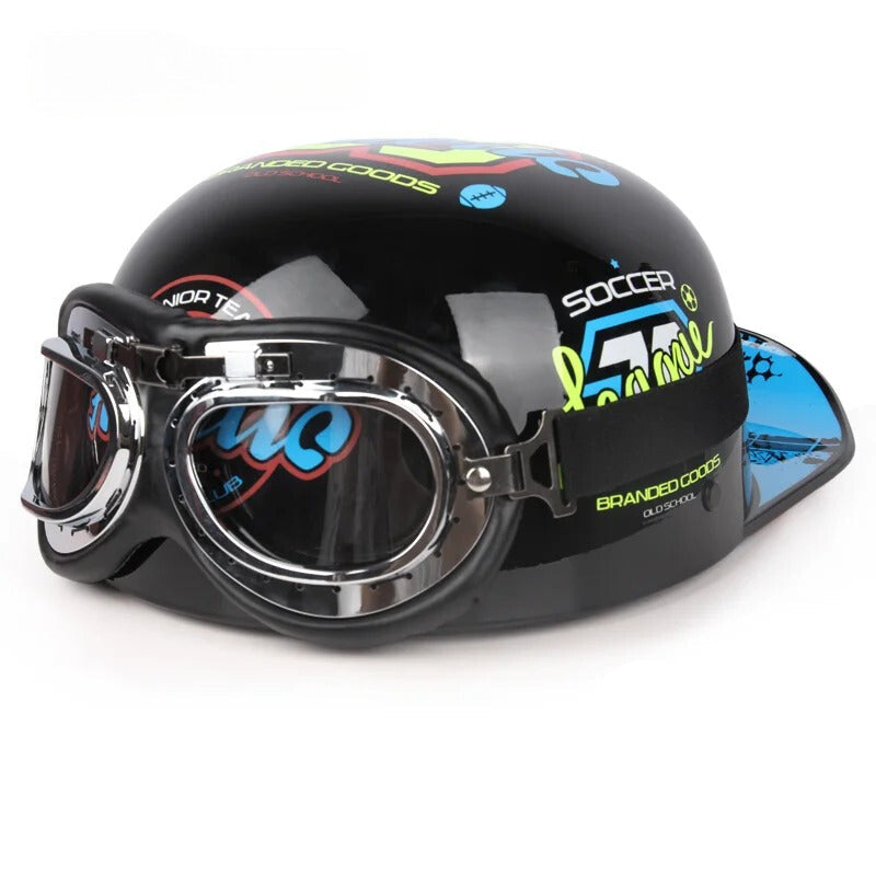 Vintage Half Motorcycle Helmet