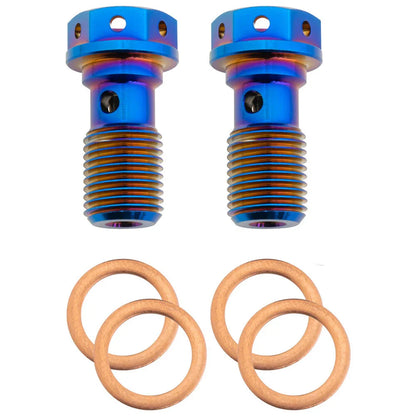 M10 x 1.25 Titanium Banjo Bolt – Grade 5 ( 2 pack )
