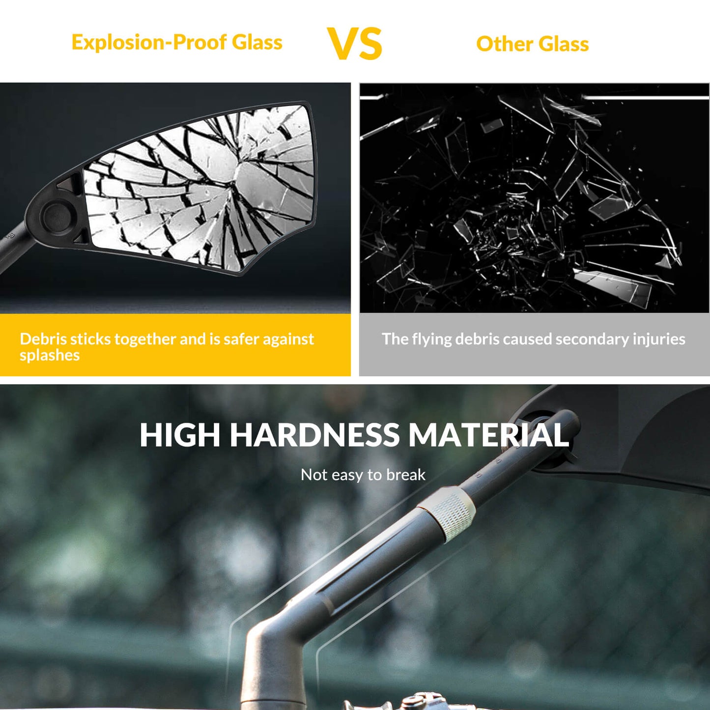 Anti-Glare Bike Mirror