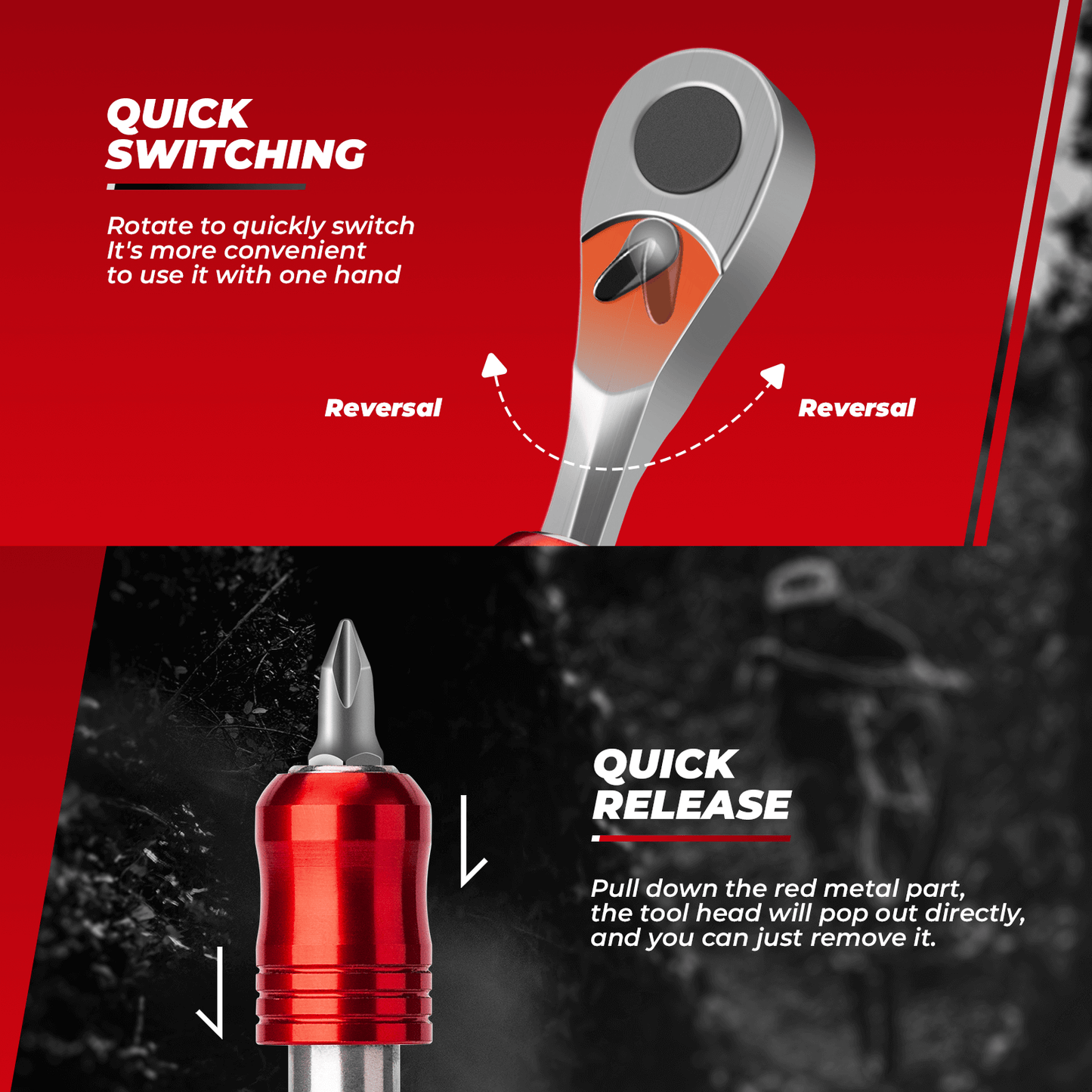 72-Tooth Bike Ratchet Wrench Set