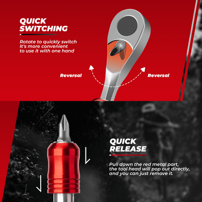 72-Tooth Bike Ratchet Wrench Set