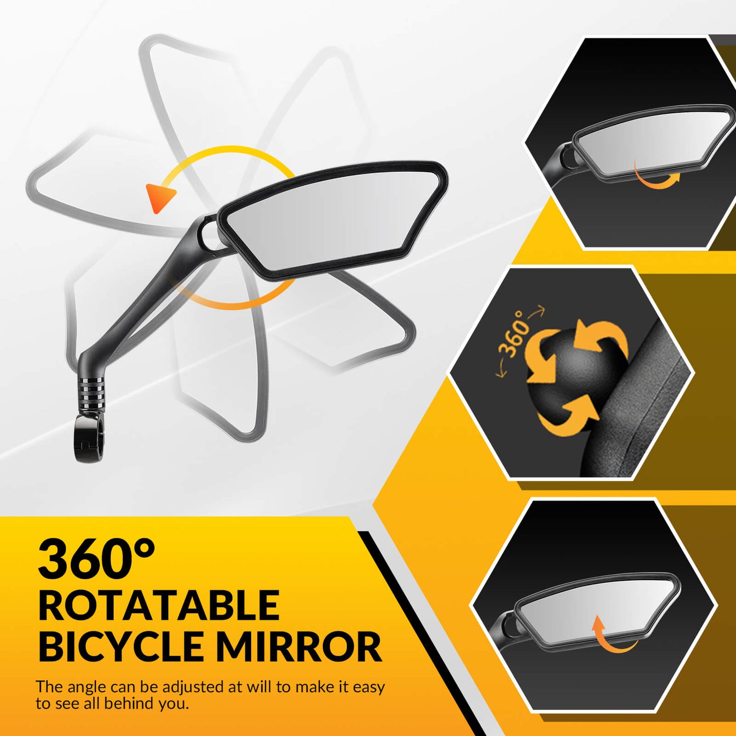 Adjustable Bike Handlebar Mirror