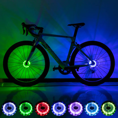 Multi Colored Bike Hub Light
